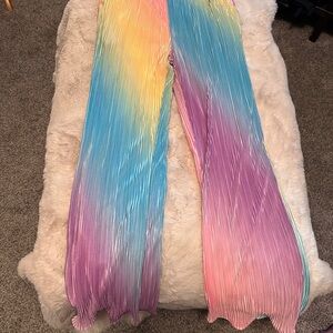 Dressed in LALA Multicolor Pleated Women’s pants Suit